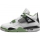 Pánské Jordan 4 Retro White Oil Green Dark Ash AQ9129-103 Jordan Boty