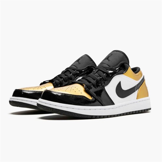 CQ9447-700 Jordan 1 Low Gold Toe Dámské A Pánské Boty