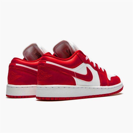 553560-611 Jordan 1 Low Gym Red White Dámské A Pánské Boty