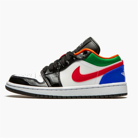 CZ4776-101 Jordan 1 Low Multi-Color Black Toe Dámské A Pánské Boty