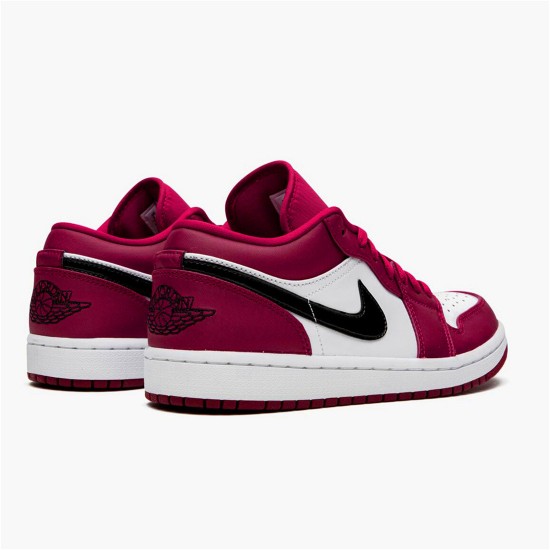 553558-604 Jordan 1 Low Noble Red Dámské A Pánské Boty