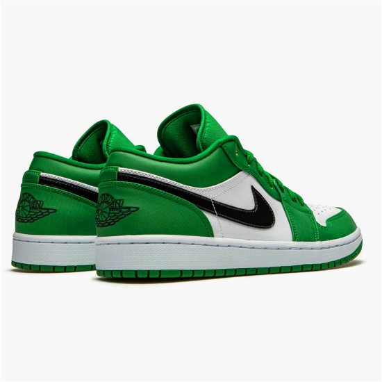 553558-301 Jordan 1 Low Pine Green Dámské A Pánské Boty