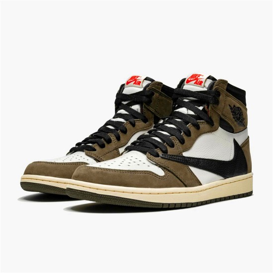 CD4487-100 Jordan 1 Retro High Travis Scott Dámské A Pánské Boty