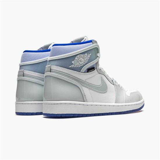 CK6637-104 Jordan 1 Retro High Zoom White Racer Blue Dámské A Pánské Boty