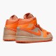 DH4270-800 Jordan 1 Mid Apricot Orange Dámské A Pánské Boty