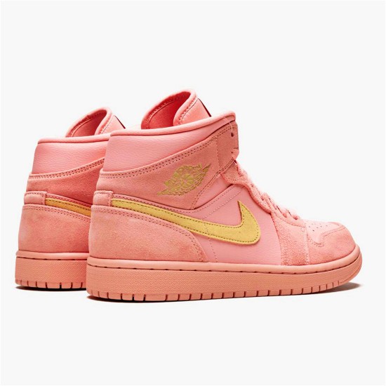 852542-600 Jordan 1 Mid Coral Gold Dámské A Pánské Boty