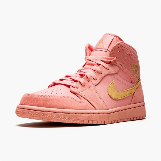 852542-600 Jordan 1 Mid Coral Gold Dámské A Pánské Boty