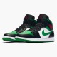 554724-067 Jordan 1 Mid Green Toe Dámské A Pánské Boty