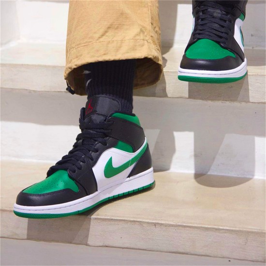 554724-067 Jordan 1 Mid Green Toe Dámské A Pánské Boty