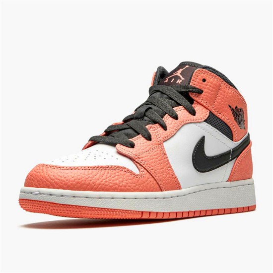 555112-603 Jordan 1 Mid Pink Quartz Dámské A Pánské Boty