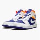 554724-131 Jordan 1 Mid Royal Blue Laser Orange Dámské A Pánské Boty