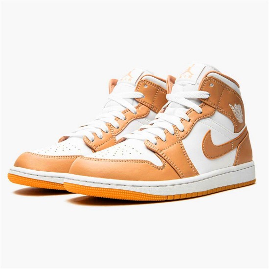 554724-271 Jordan 1 Mid Tan Gum Dámské A Pánské Boty