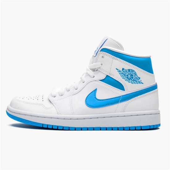 BQ6472-114 Jordan 1 Mid UNC Dámské A Pánské Boty