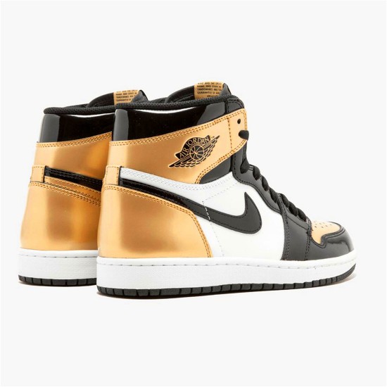 861428-007 Jordan 1 Retro High NRG Patent Gold Toe Dámské A Pánské Boty