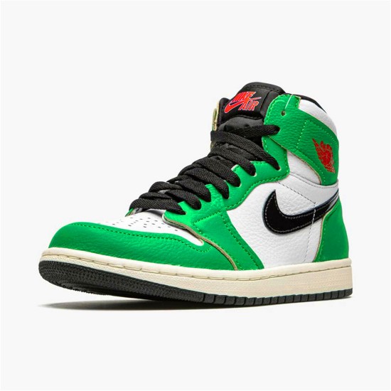 DB4612-300 Jordan 1 Retro High Lucky Green Dámské A Pánské Boty