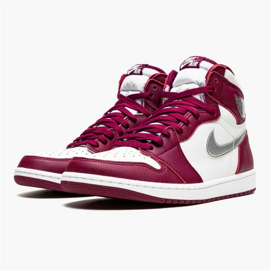 555088-611 Jordan 1 Retro High OG Bordeaux Dámské A Pánské Boty