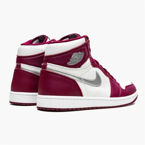 555088-611 Jordan 1 Retro High OG Bordeaux Dámské A Pánské Boty