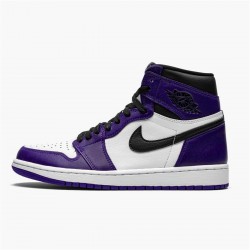 555088-500 Jordan 1 Retro High Court Purple White Dámské A Pánské Boty