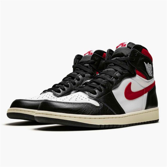 555088-061 Jordan 1 Retro High Black Gym Red Dámské A Pánské Boty