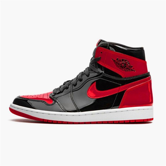 555088-063 Jordan 1 Retro High OG Patent Bred Dámské A Pánské Boty