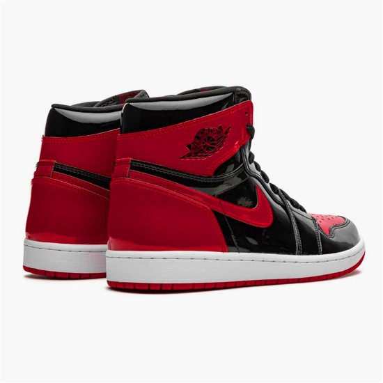 555088-063 Jordan 1 Retro High OG Patent Bred Dámské A Pánské Boty