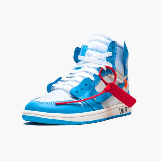 AQ0818-148 Jordan 1 Retro High Off-White University Blue Dámské A Pánské Boty