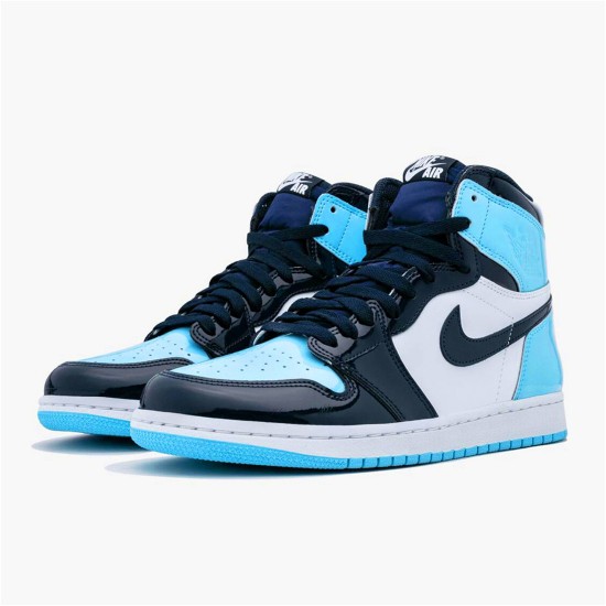 CD0461-401 Jordan 1 Retro High UNC Patent Dámské A Pánské Boty