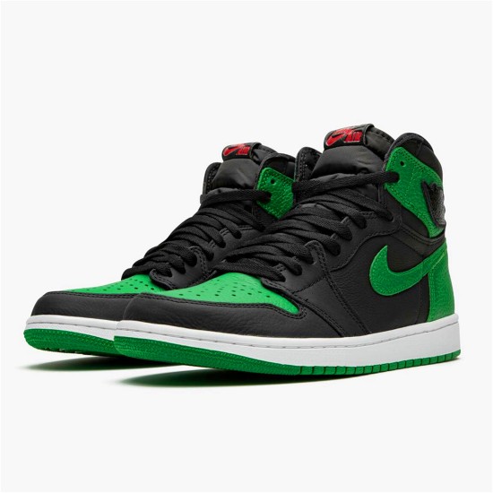 555088-030 Jordan 1 Retro High Pine Green Black Dámské A Pánské Boty