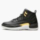 AO6068-007 Jordan 12 Retro Black Metallic Gold White Dámské A Pánské Boty