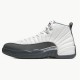 130690-160 Jordan 12 Retro White Dark Grey Pánské Boty