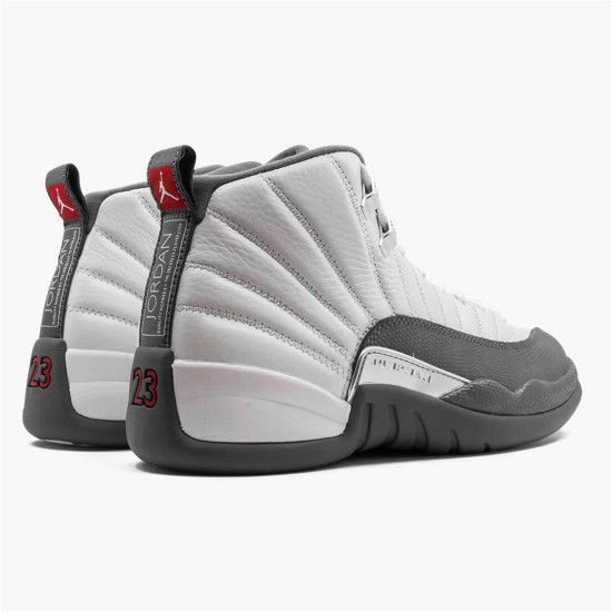 130690-160 Jordan 12 Retro White Dark Grey Pánské Boty