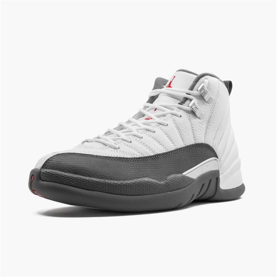 130690-160 Jordan 12 Retro White Dark Grey Pánské Boty