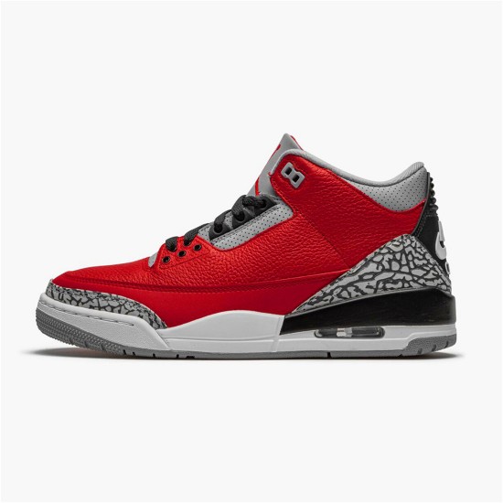 CU2277-600 Jordan 3 Retro Fire Red Cement (Nike Chi) Pánské Boty