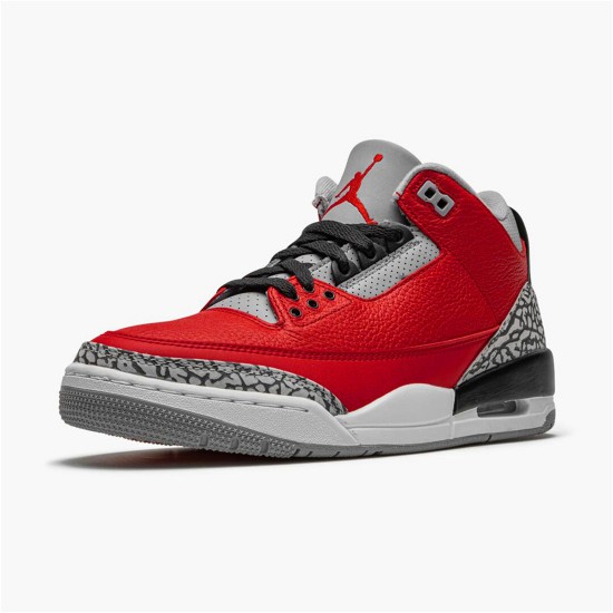 CU2277-600 Jordan 3 Retro Fire Red Cement (Nike Chi) Pánské Boty