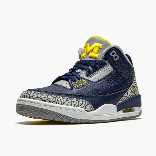 AJ3-820064 Jordan 3 Retro Michigan PE Pánské Boty