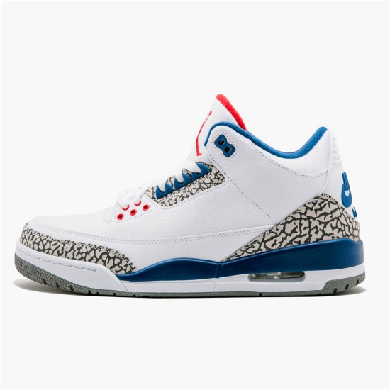 854262-106 Jordan 3 Retro True Blue (2016) Pánské Boty