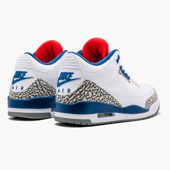 854262-106 Jordan 3 Retro True Blue (2016) Pánské Boty