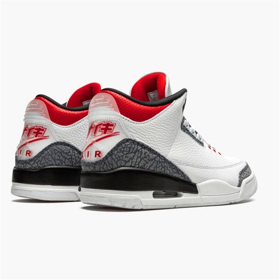 CZ6433-100 Jordan 3 Retro SE-T CO JP Fire Red Denim Pánské Boty