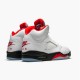 DA1911-102 Jordan 5 Retro Fire Red Silver Tongue (2020) Pánské Boty