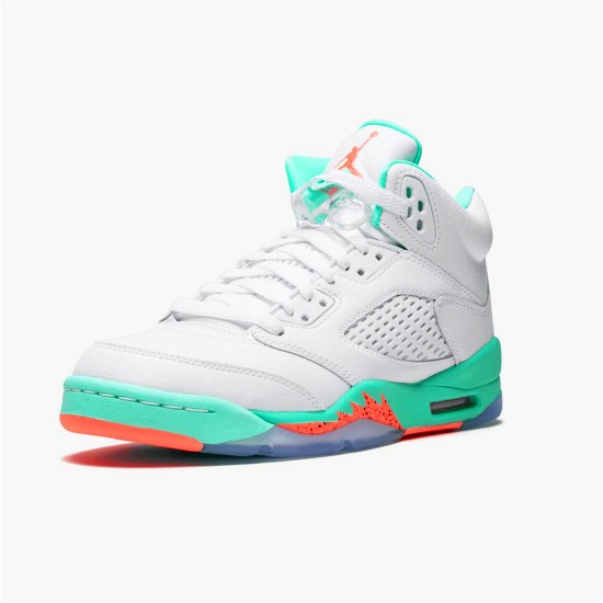 440892-100 Jordan 5 Retro Light Aqua Dámské A Pánské Boty