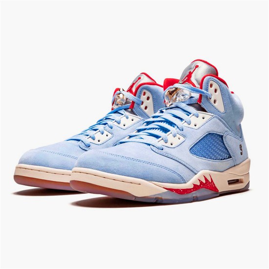 CI1899-400 Jordan 5 Retro Trophy Room Ice Blue Dámské A Pánské Boty