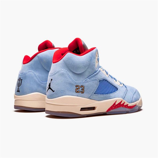 CI1899-400 Jordan 5 Retro Trophy Room Ice Blue Dámské A Pánské Boty